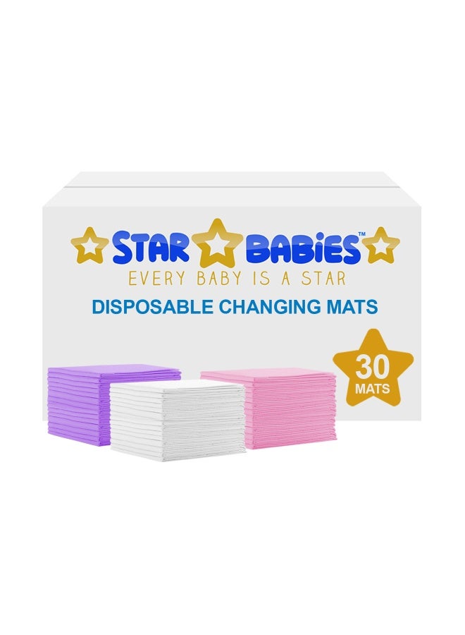 Star Babies - Disposable Changing mats (45x60cm) Large - Color May Vary - 30 pcs - Image 1
