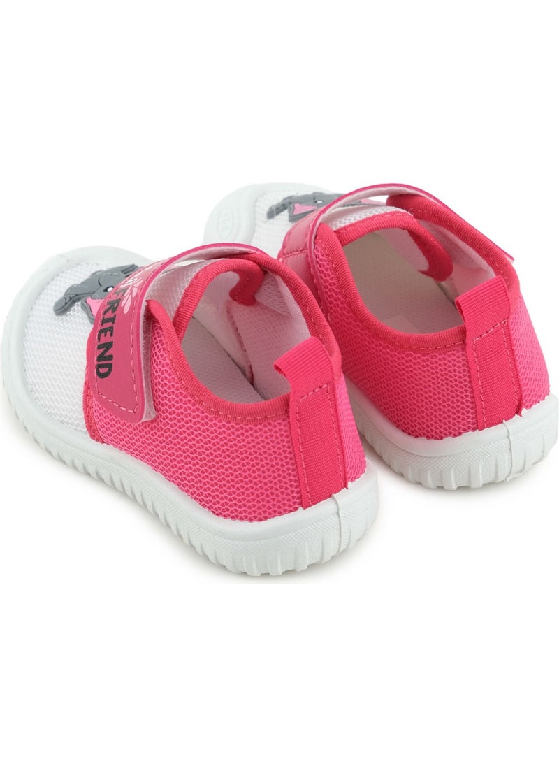 Gezer - Baby Girl Summer Linen Single Velcro Adjustable Comfortable Sole Home School Nursery Daily Shoes - Image 1
