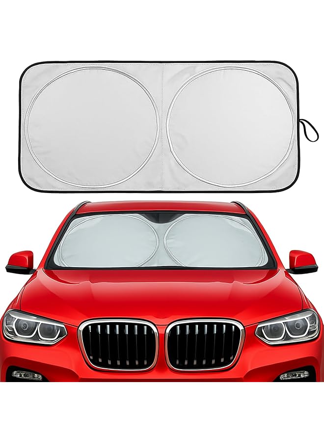 بنايد واقي شمس عاكس قابل للطي للزجاج الأمامي للسيارة - Image 1