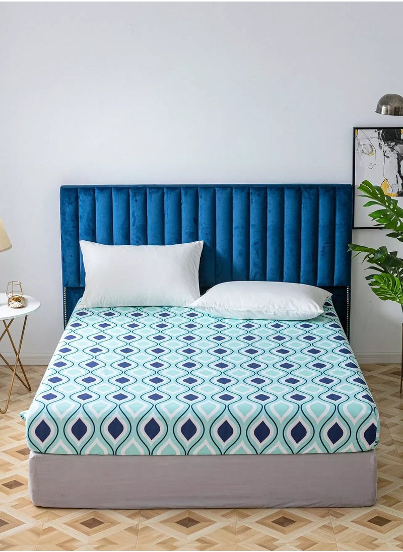 Generic Wave Pattern Fitted Sheet  - Image 1