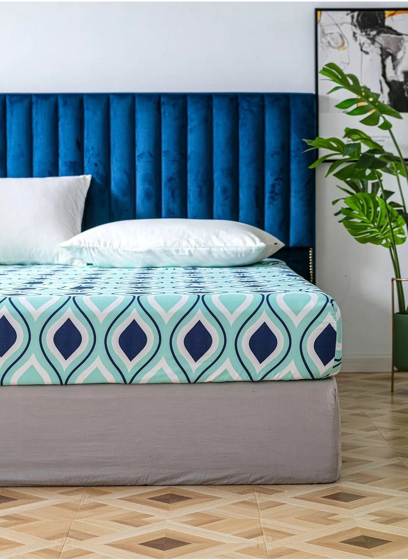 Wave Pattern Fitted Sheet