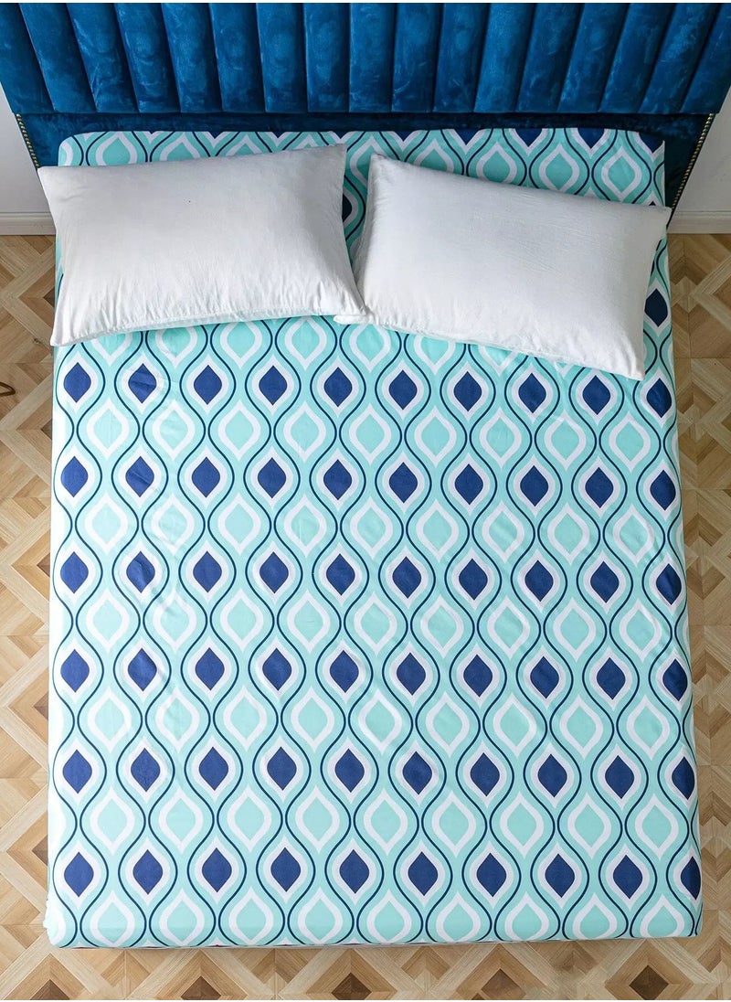 Generic Wave Pattern Fitted Sheet  - Image 3