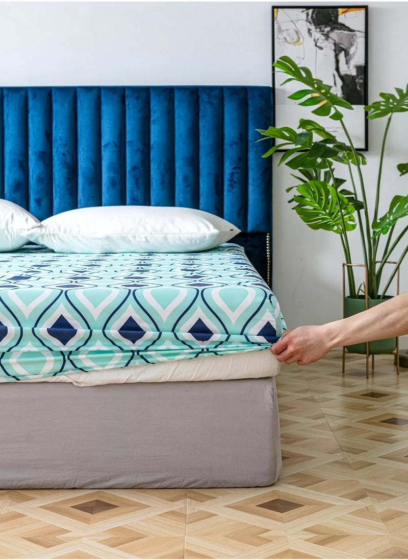 Wave Pattern Fitted Sheet