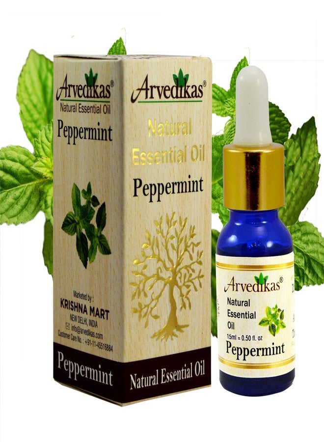 ARVEDIKAS زيت النعناع العطري الطبيعي من أرفيديكاس 15 مل: يعزز إشراقة البشرة، ويحفز نمو الشعر، ويحارب القشرة، ويسهل التنفس - Image 1