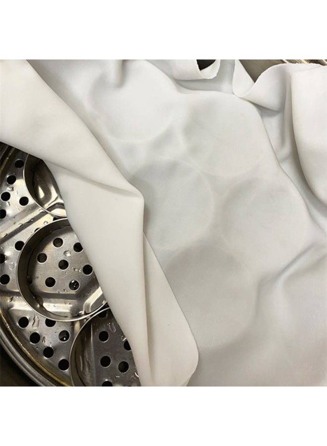 Drawer Cloth Water Tower Cake Rice Cake Bubble Cake Rice Steamed Bread Non-stick Cloth White Cake Mold Stainless Steel Ring High Elastic Steamer Cloth-Size:Steaming Cloth 55*75cm (1 Piece)  - Image 1