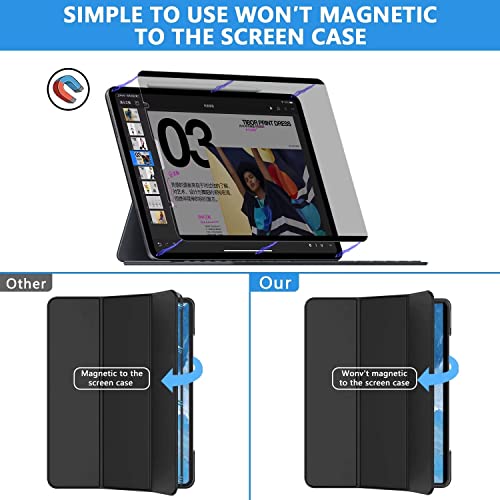 Halloive ipad pro 11 privacy screen protector for iPad Air 5th 10.9"/Air 4th 3rd 2nd 1st Generation, Removable&Reusable Anti Blue Light Glare Spy Privacy Filter-High Sensitive/HD/Privacy Protection Screen - Image 4