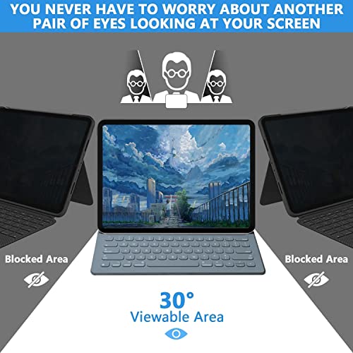 Halloive ipad pro 11 privacy screen protector for iPad Air 5th 10.9"/Air 4th 3rd 2nd 1st Generation, Removable&Reusable Anti Blue Light Glare Spy Privacy Filter-High Sensitive/HD/Privacy Protection Screen - Image 2