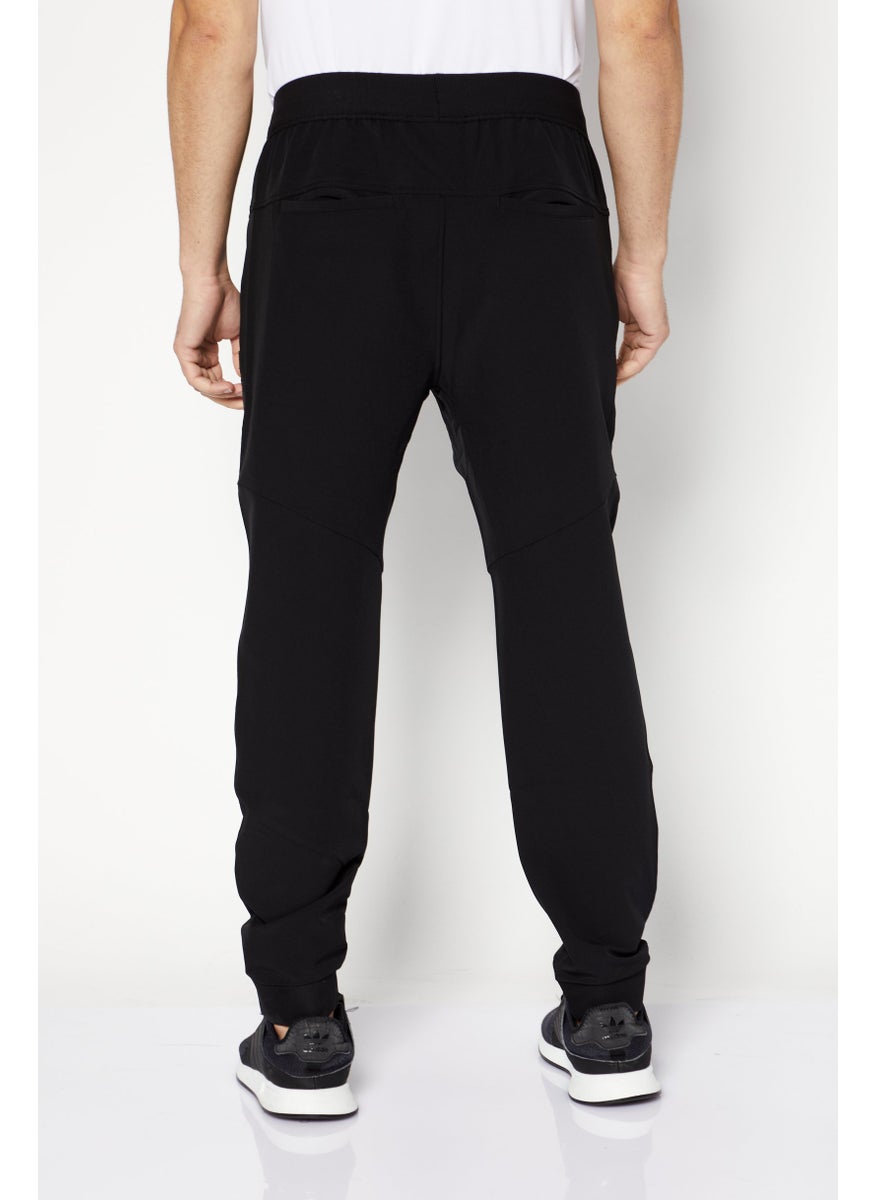 DKNY Sport Men Sportswear Fit Drawstring Sweatpants, Black  - Image 3