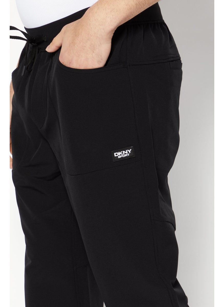 DKNY Sport Men Sportswear Fit Drawstring Sweatpants, Black  - Image 4