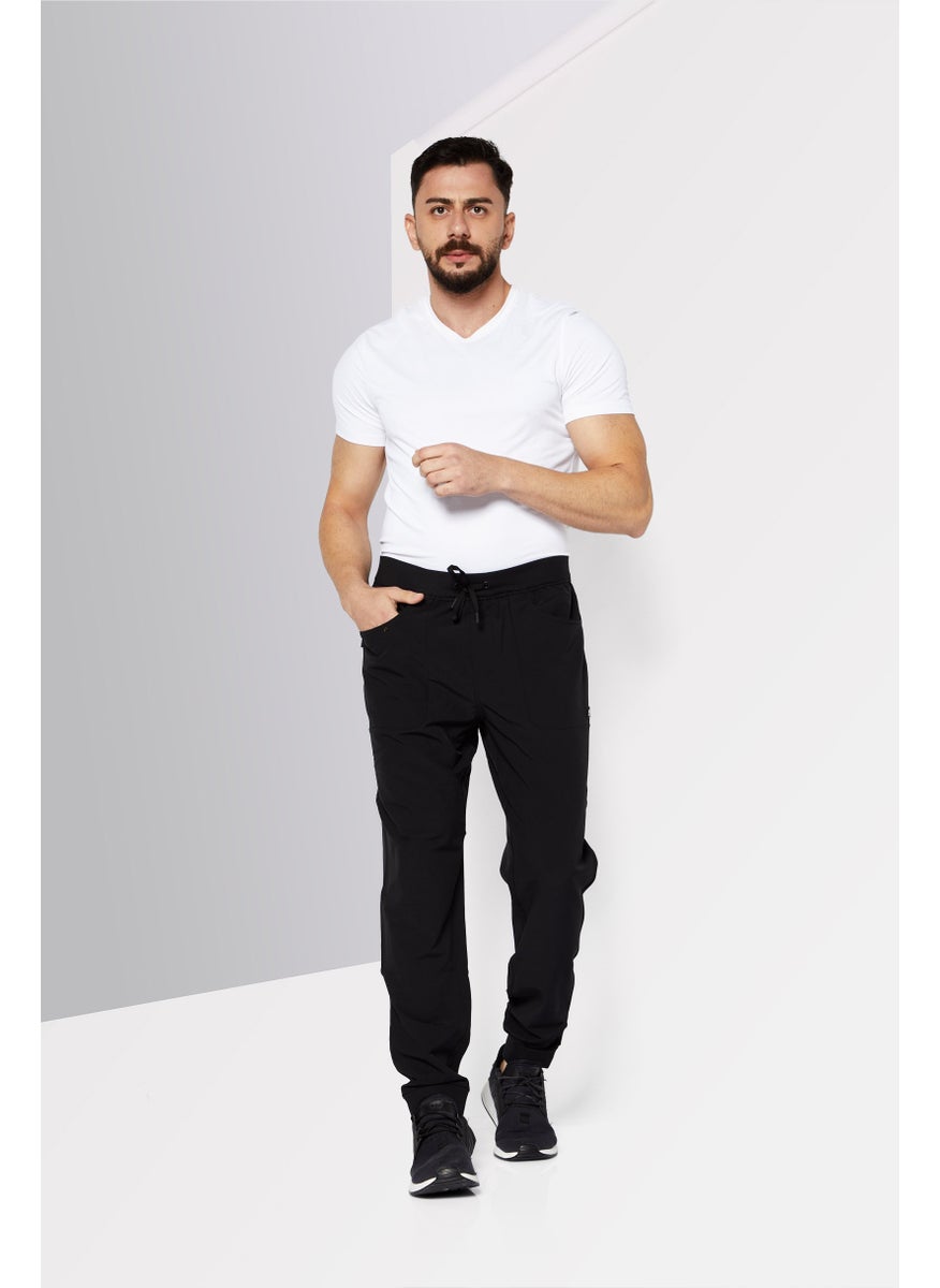 DKNY Sport Men Sportswear Fit Drawstring Sweatpants, Black  - Image 2