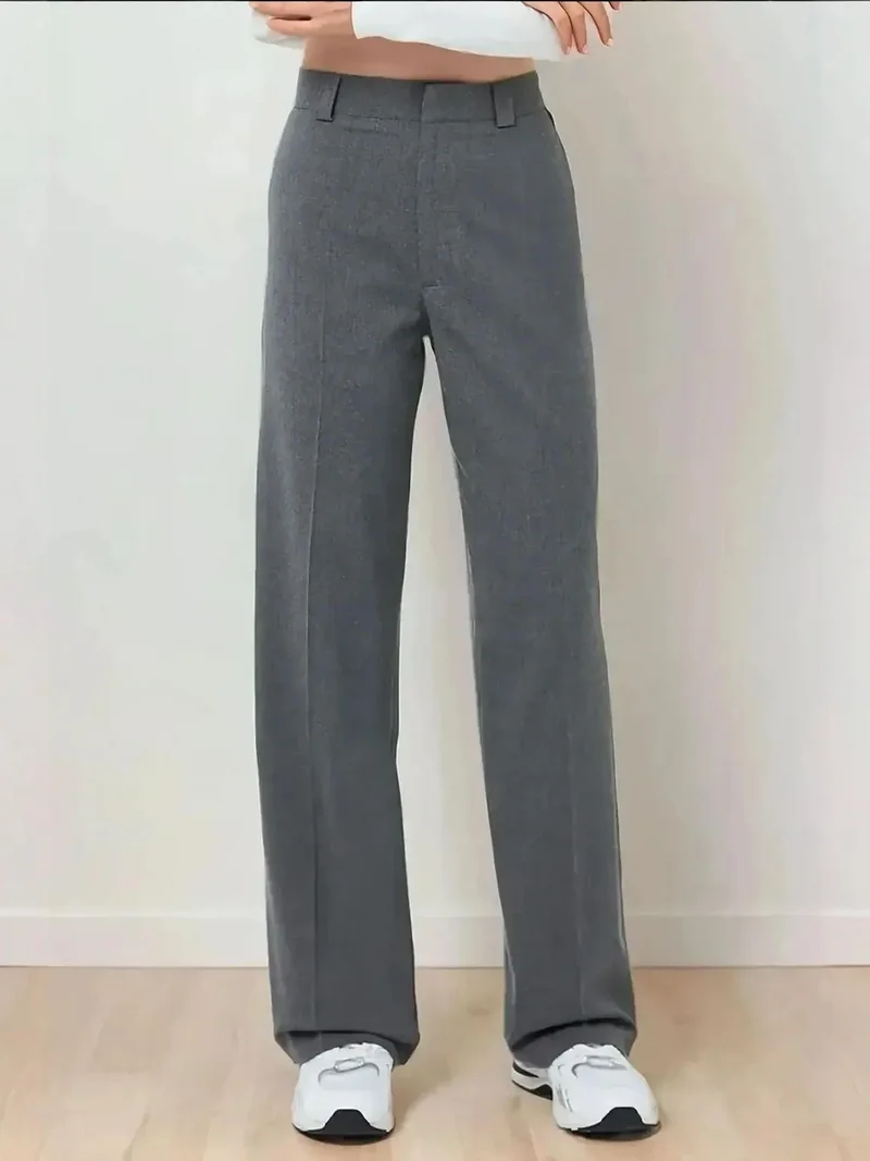 HICCUP High Waist Straight Leg Pants