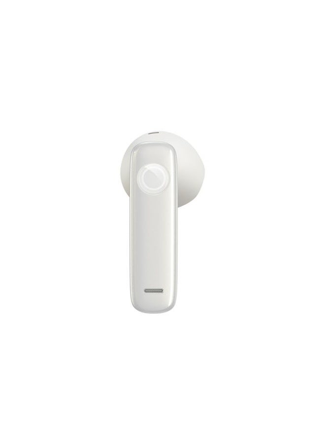 بيسوس C-Mic CM10 Solar Charging Single Ear Wireless Earphone for Car - Moon White - Image 3