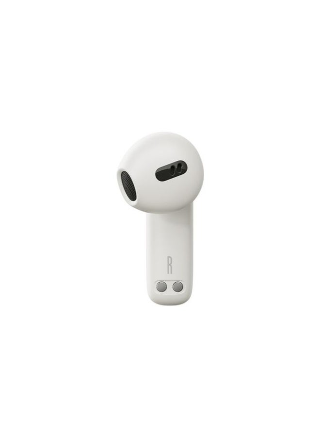 بيسوس C-Mic CM10 Solar Charging Single Ear Wireless Earphone for Car - Moon White - Image 4