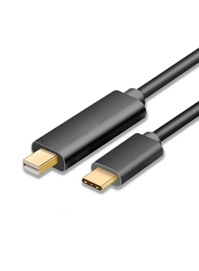USB-C to Mini DisplayPort Cable – 4K@60Hz High-Speed Adapter – 1.8M Plug & Play Video Cable for Laptops, Monitors & Projectors - Image 1