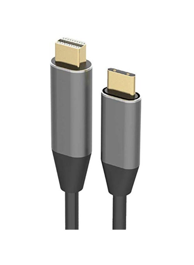 USB-C to Mini DisplayPort Cable – 4K@60Hz High-Speed Adapter – 1.8M Plug & Play Video Cable for Laptops, Monitors & Projectors - Image 2