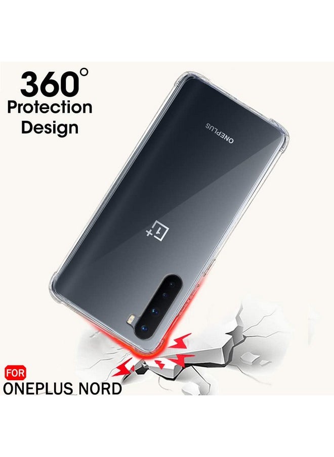 ذا جيفت كارت جراب خلفي شفاف للغاية من TheGiftKart لهاتف OnePlus Nord (2020) | حماية 360 درجة | تصميم مقاوم للصدمات | جراب خلفي شفاف لهاتف OnePlus Nord (2020) (PC & TPU | شفاف)  - Image 4