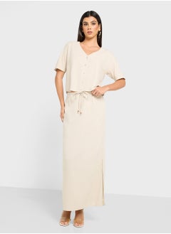 VERO MODA High Waist Slited Long Skirt  - Image 2