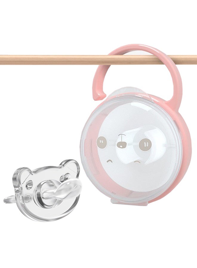 Transparent Portable Dustproof Baby Pacifier Storage Box, Suitable For Holding Baby's Pacifiers Both At Home And Travel, Protect The Pacifiers From Dust, Dirt, Debris, And Pets - Image 1