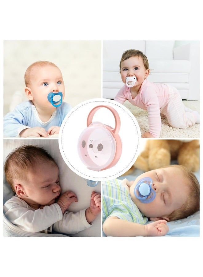 Transparent Portable Dustproof Baby Pacifier Storage Box, Suitable For Holding Baby's Pacifiers Both At Home And Travel, Protect The Pacifiers From Dust, Dirt, Debris, And Pets - Image 4