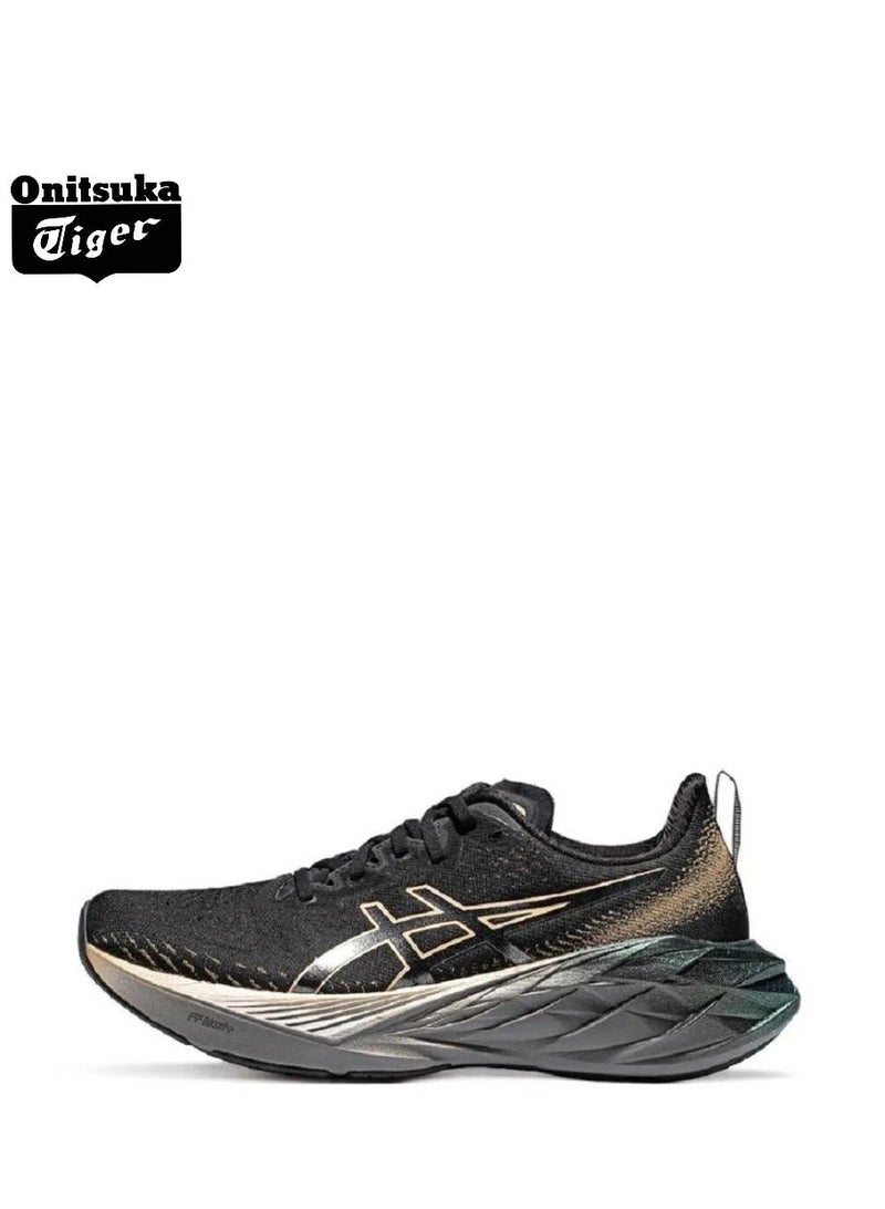 Onitsuka Tiger Outdoor Running Shoes Black/Beige/Yellow for Beginner Runners, Marathon, Long Distance - Men, Women, Students - Image 1