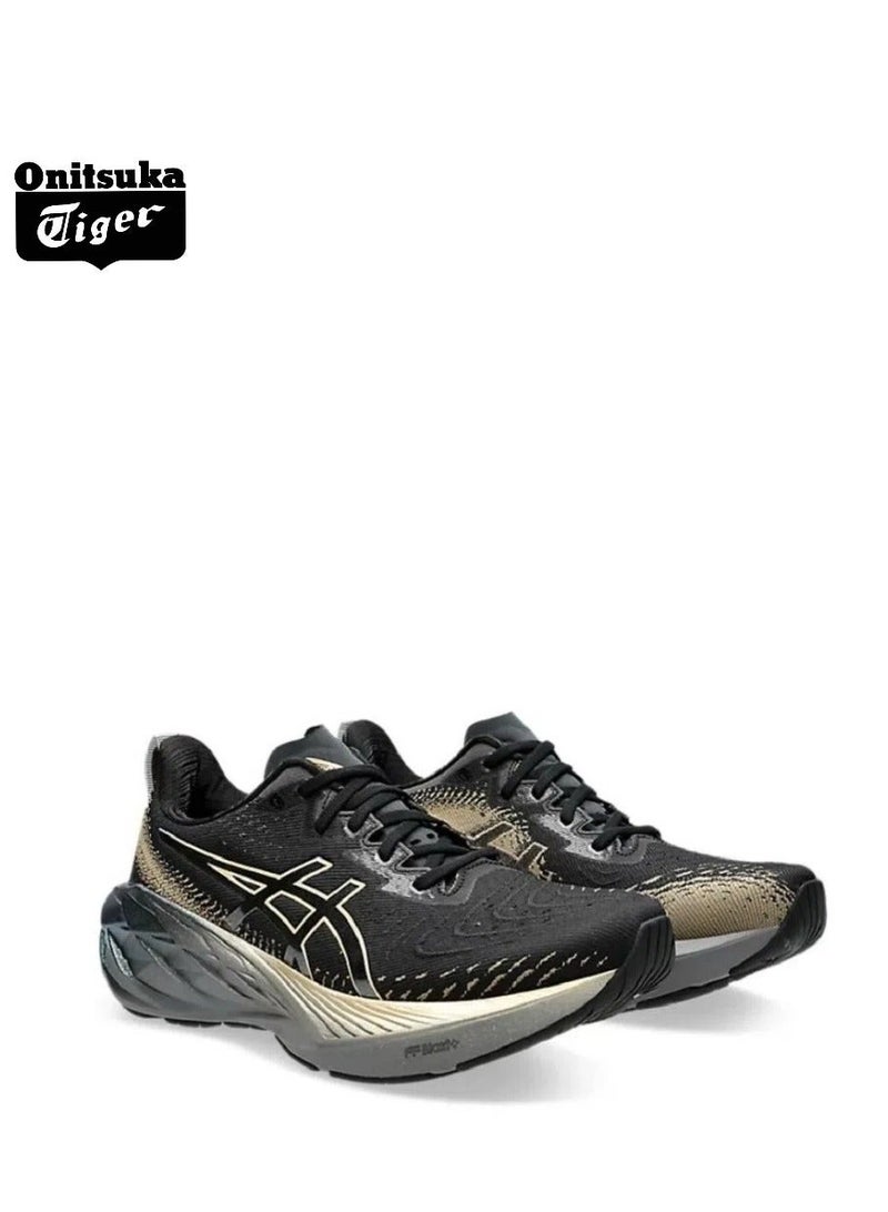 Onitsuka Tiger Outdoor Running Shoes Black/Beige/Yellow for Beginner Runners, Marathon, Long Distance - Men, Women, Students - Image 2