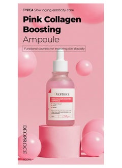 DEOPROCE Deoproce Pink Collagen Boosting Ampoule 100 ml, Korean Skincare, Wrinkle & Elastic Care, Moisturizing, Hyaluronic Acid  - Image 2