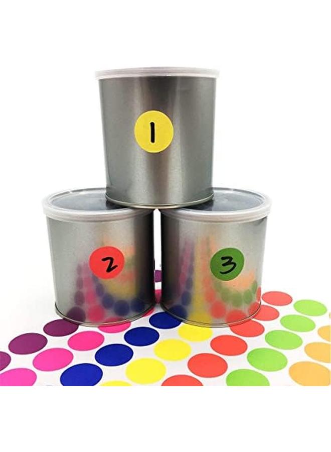 إي سي في في ملصقات منقطة ملونة مستديرة ملصقات ذاتية اللصق لتلوين العلامات وتنظيم ملصقات منقطة دائرية ملصقات ترميز 20 ورقة متعدد الألوان - Image 4