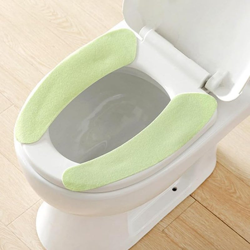 غطاية مقعد المرحاض ذاتية اللاصق قابلة للغسل عالمية دافئة لحوض الاستحمام - Image 3