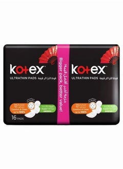 Kotex Ultra Thin Pads With Super Wings, 16 Pcs 