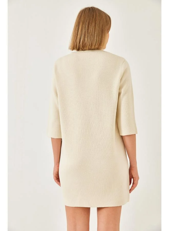 جينجر Bow Detail A Line Dress