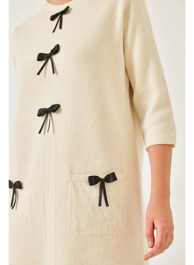 Ginger  Bow Detail A Line Dress for Women | Best Price UAE