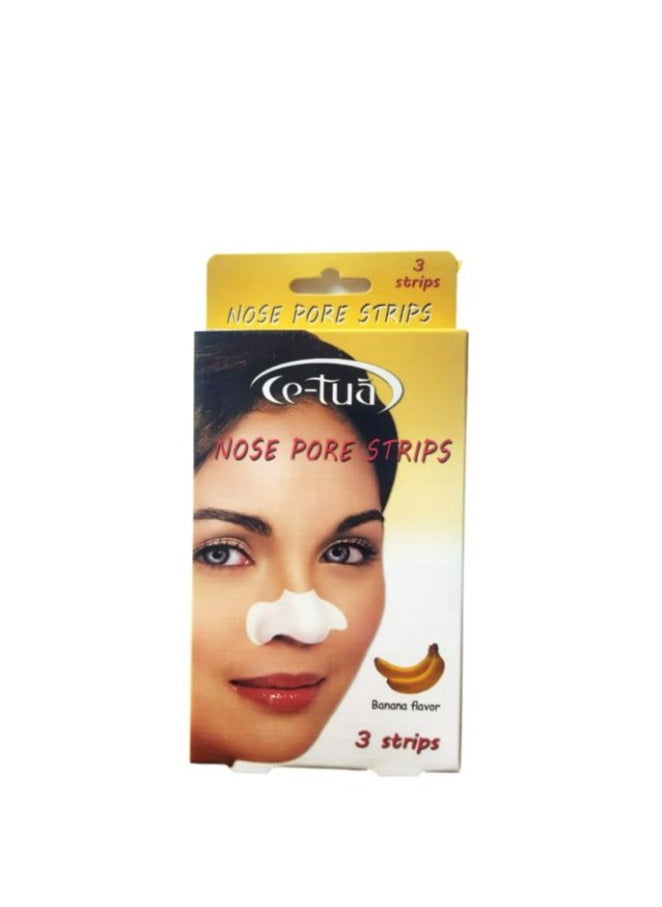 Ce-tua Nose Strips Cleanser Banana Flavor 3 strips 