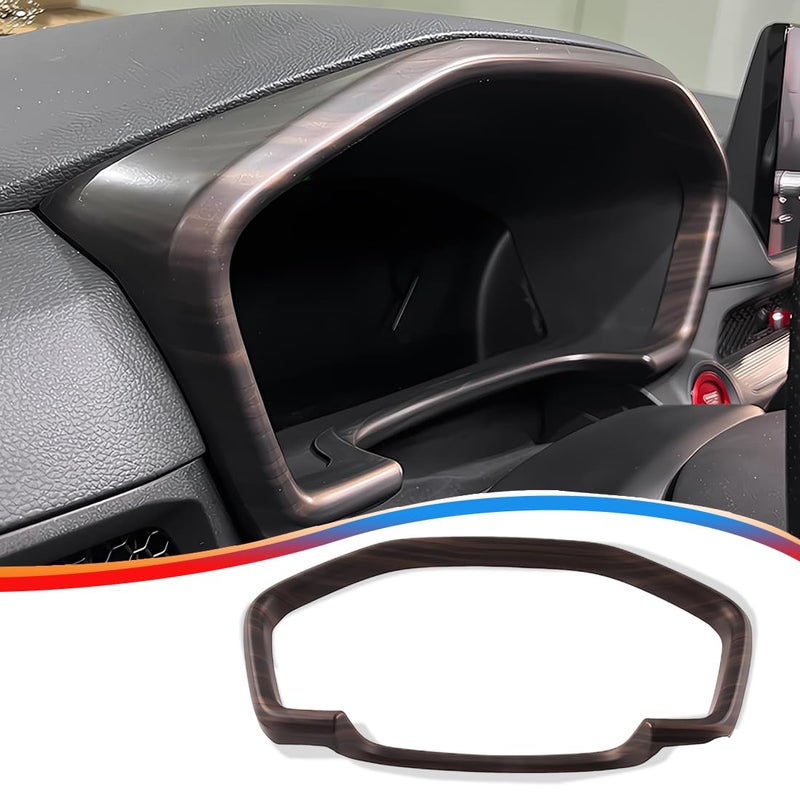 MUXEE for Honda CRV CRV 2023 2024 2025 2026 Dash Board Instrument Panel Dial Dashboard Trim Cover Frame ABS Wood Grain Sport Upgrade Trims Interior Accessories 1PCS