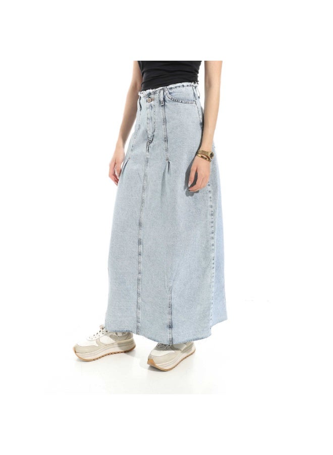 Coctail 6431-denim skirt-ice blue - Image 2