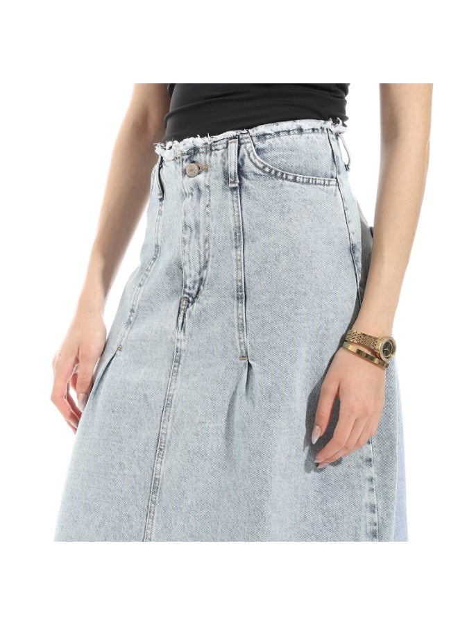 Coctail 6431-denim skirt-ice blue - Image 4