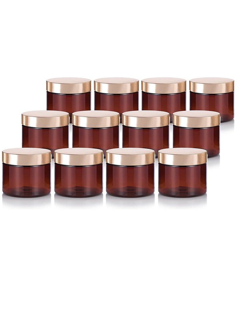 الصقر (150 مل) زجاجة فارغة قابلة لإعادة الملء لتخزين التوابل | جرة منتجات مستحضرات التجميل | حاوية طعام | الجرار البلاستيكية للحيوانات الأليفة | زجاجة بلاستيكية بغطاء معدني ذهبي - Image 1