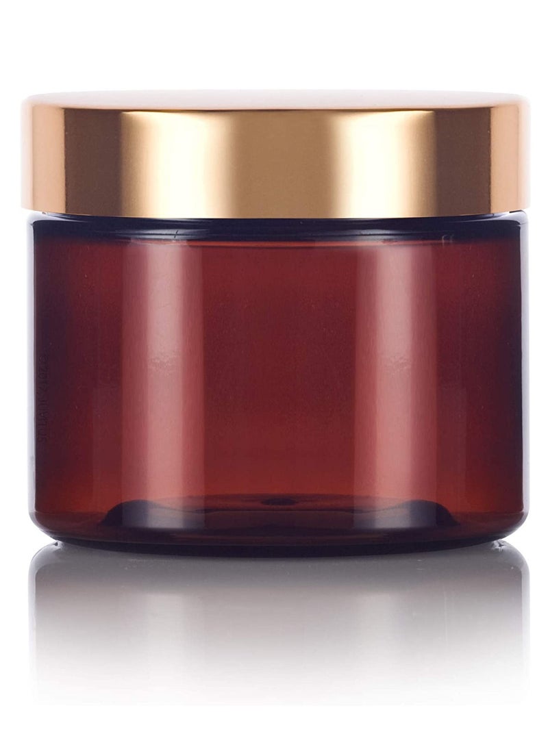 الصقر (150 مل) زجاجة فارغة قابلة لإعادة الملء لتخزين التوابل | جرة منتجات مستحضرات التجميل | حاوية طعام | الجرار البلاستيكية للحيوانات الأليفة | زجاجة بلاستيكية بغطاء معدني ذهبي - Image 4