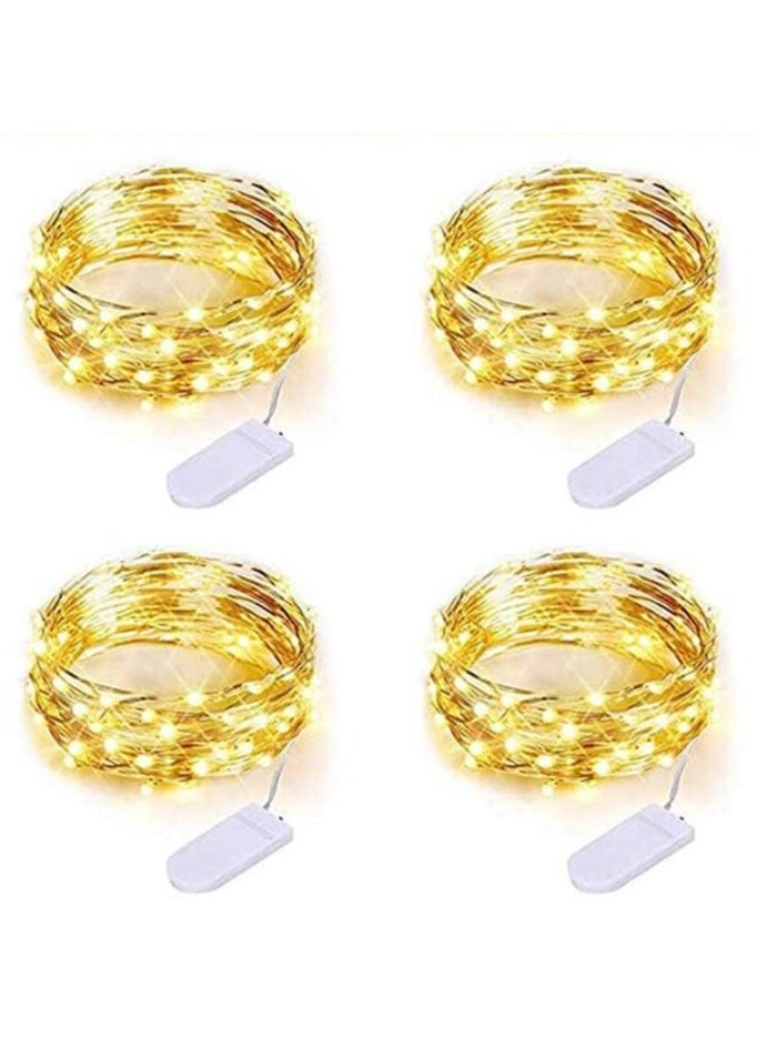 LED Lights Decorative, 100 LED, 10M String Light, for Party Decoration, Warm white(Pack of 4)