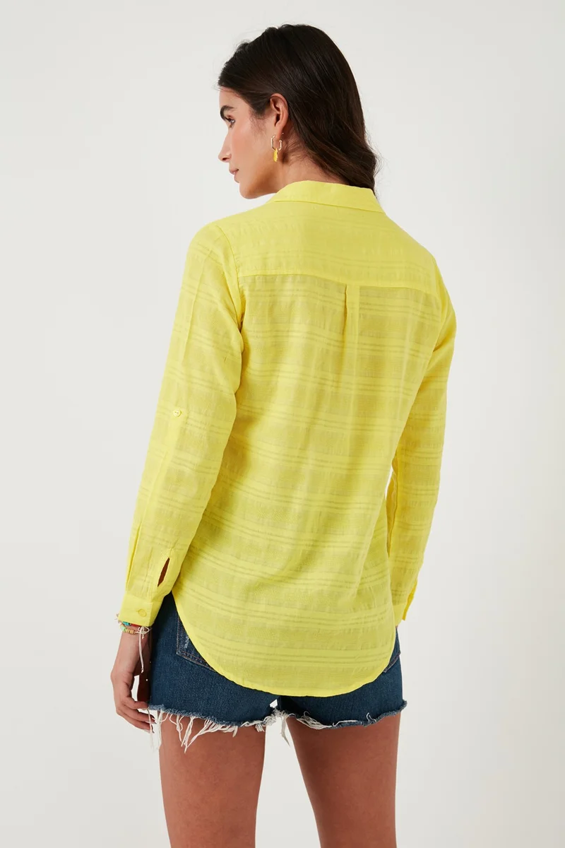 Lela Cotton Double Pocket Long Sleeve Shirt Women's Shirt 51425753