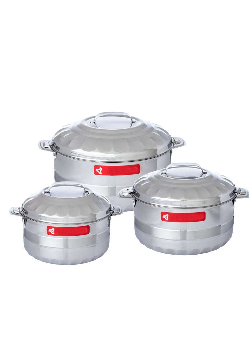 Esteelo Set 3 Pieces Stainless Steel Container 3000 ML / 4000 ML / 6000 ML - Image 1