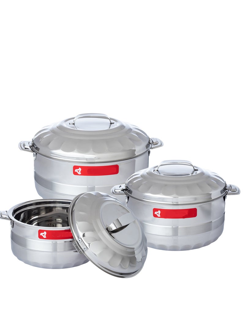 Esteelo Set 3 Pieces Stainless Steel Container 3000 ML / 4000 ML / 6000 ML - Image 2