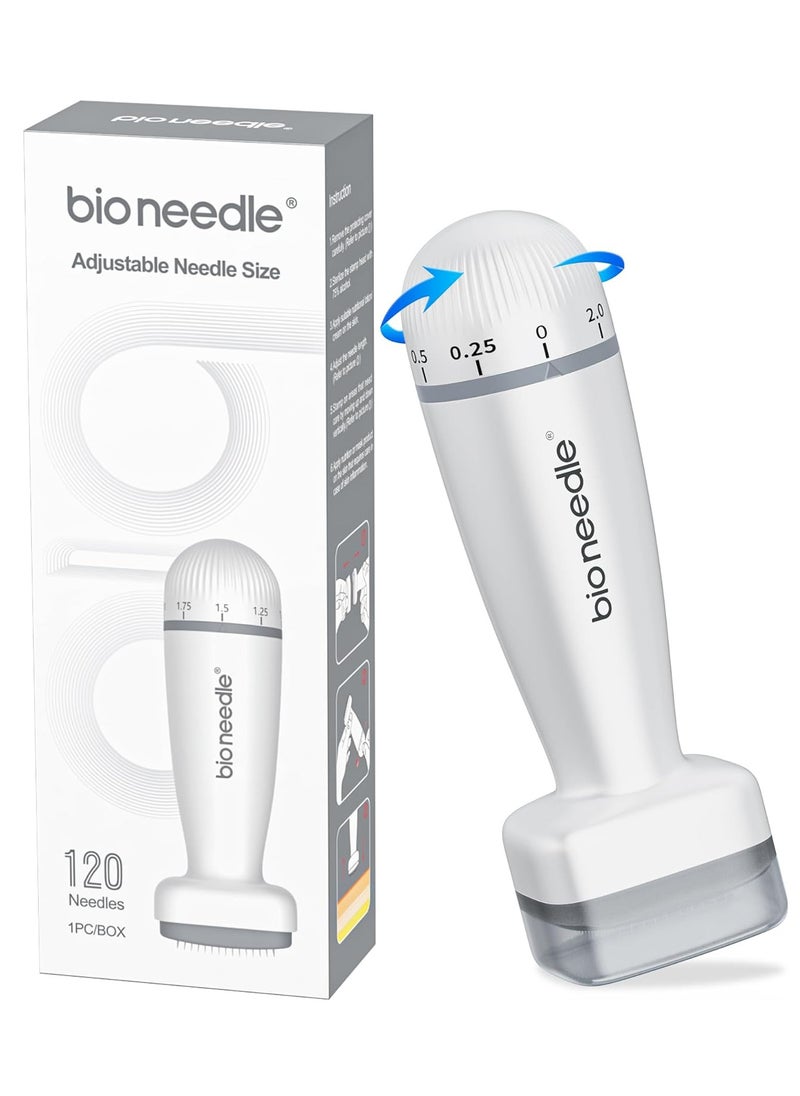 bio needle Adjustable Derma Stamp, Microneedling Stamp for Face body, Derma Pen for Hair Beard Face  - Image 1