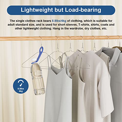 SPECILITE Wire Metal Clothes Hangers Bulk 200 Pack for Standard Size Suits, Coats, Shirts, Pants, Skirts, Space Saving, Non Slip,16 Inch 12 Gauge Ultra Thin, Silver - Image 5