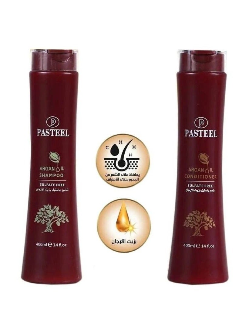 PASTEEL Pastel Shampoo And Conditioner Set With Argan Oil 400 ml