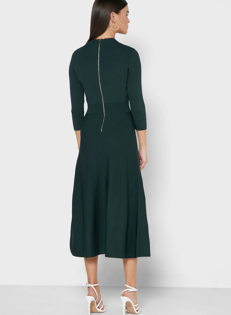 Ted Baker Franeyy High Neck Pleated Dress