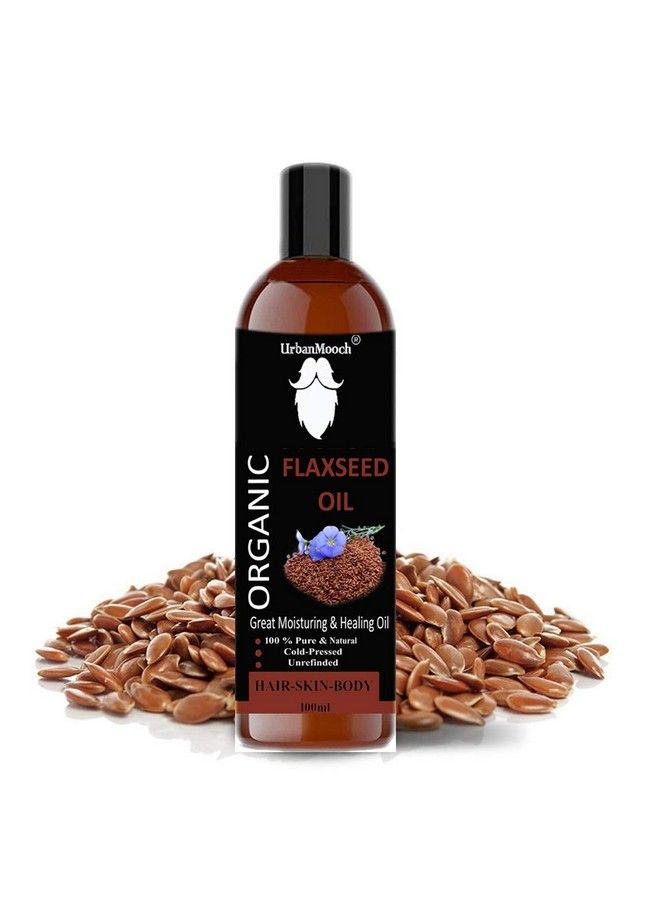 UrbanMooch Pure & Natural Flaxseed Oil For Hair & Skin (100Ml) - Image 2