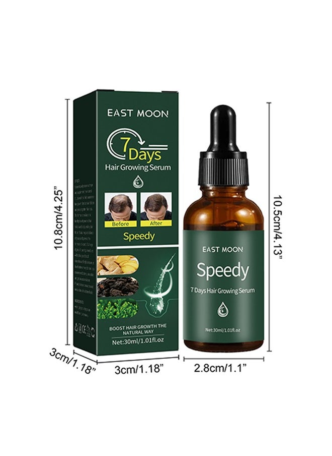 East Moon - 7 Days  Hair Growing Serum , Rapid Growth Hair Treatment, Anti Hair Loss Hair Regrowth Essence, Nourishing Hair Care Essential Oil-30ml - Image 1
