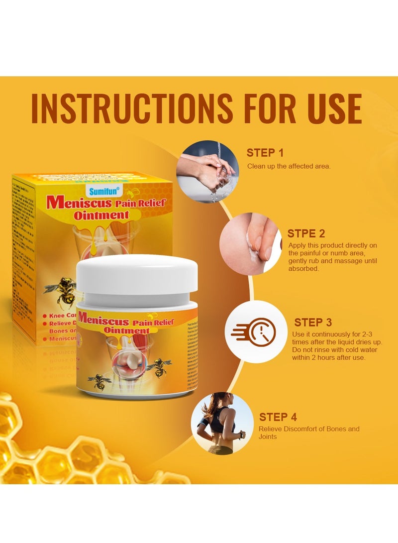سوميفون مرهم سم النحل لتسكين آلام الغضروف الهلالي، مكون من قطعتين، لتخفيف آلام المفاصل والعضلات - Image 3