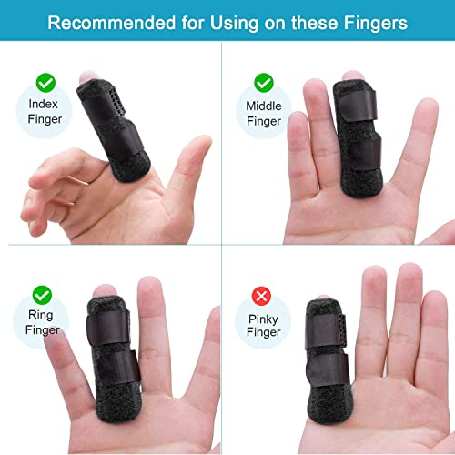 soulvinee Plastic Pain Relief Trigger Finger Fix Splint Straightening Fracture Finger Corrector Brace Sprain Dislocation Fracture Finger Splint Concealer Support (Full Finger Splint), One Size - Image 5