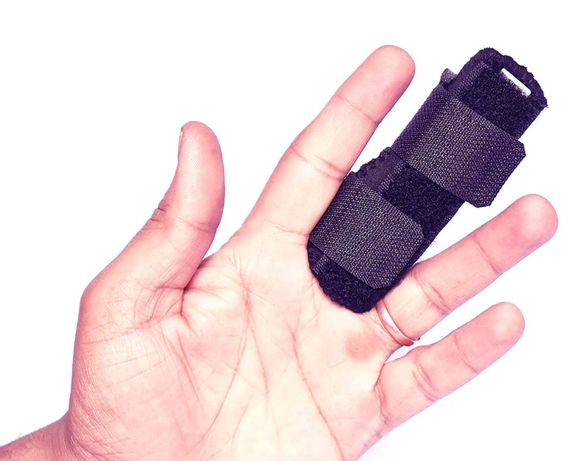 soulvinee Plastic Pain Relief Trigger Finger Fix Splint Straightening Fracture Finger Corrector Brace Sprain Dislocation Fracture Finger Splint Concealer Support (Full Finger Splint), One Size - Image 1